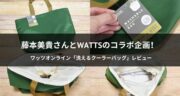 藤本美貴さんとWattsのコラボアイテム「洗えるクーラーバッグ」をレビュー！